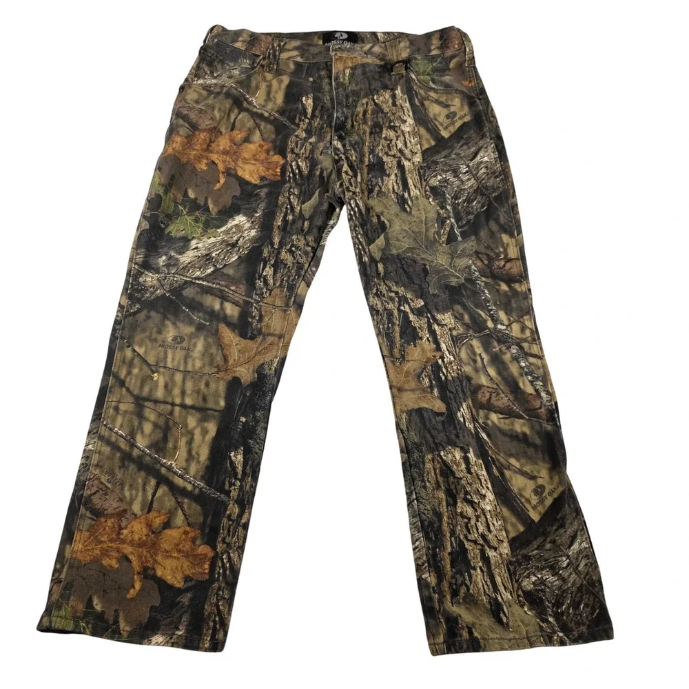 Mossy Oak Men's 38x30 Camo Hunting Pants Outdoor Casual Cotton Blend
